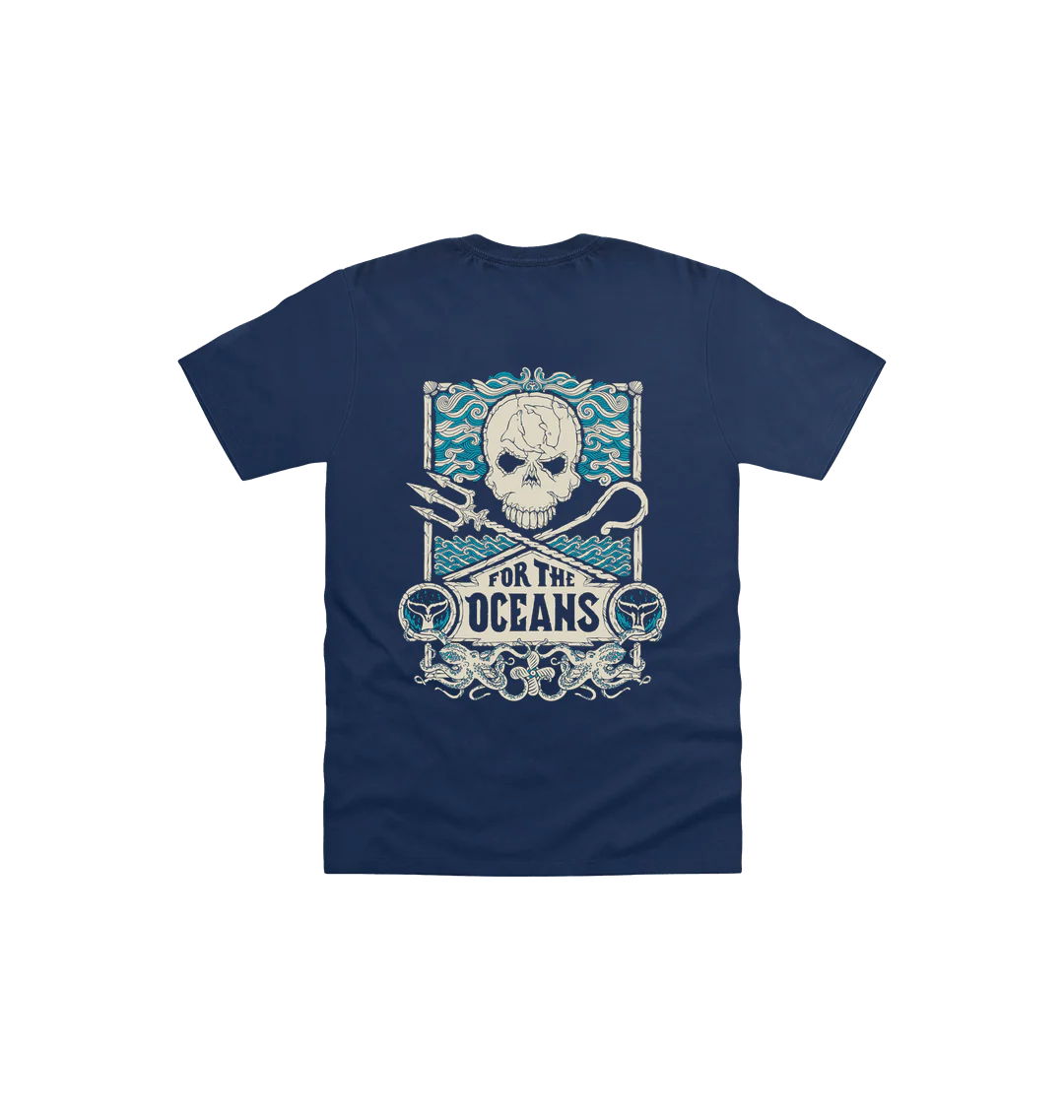For The Ocean Jolly Roger Kids T-shirt - Image 4
