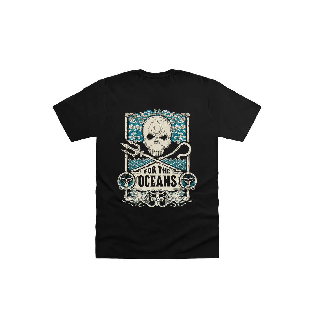 For The Ocean Jolly Roger Kids T-shirt - Image 6