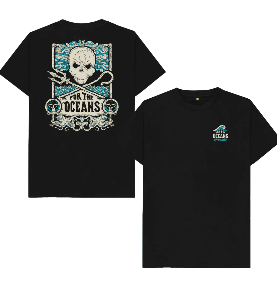 For the Oceans Jolly Roger T-shirt - Image 3