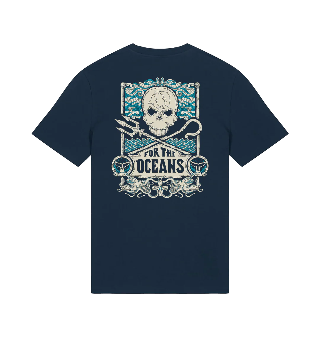 For the Oceans Jolly Roger T-shirt - Image 5