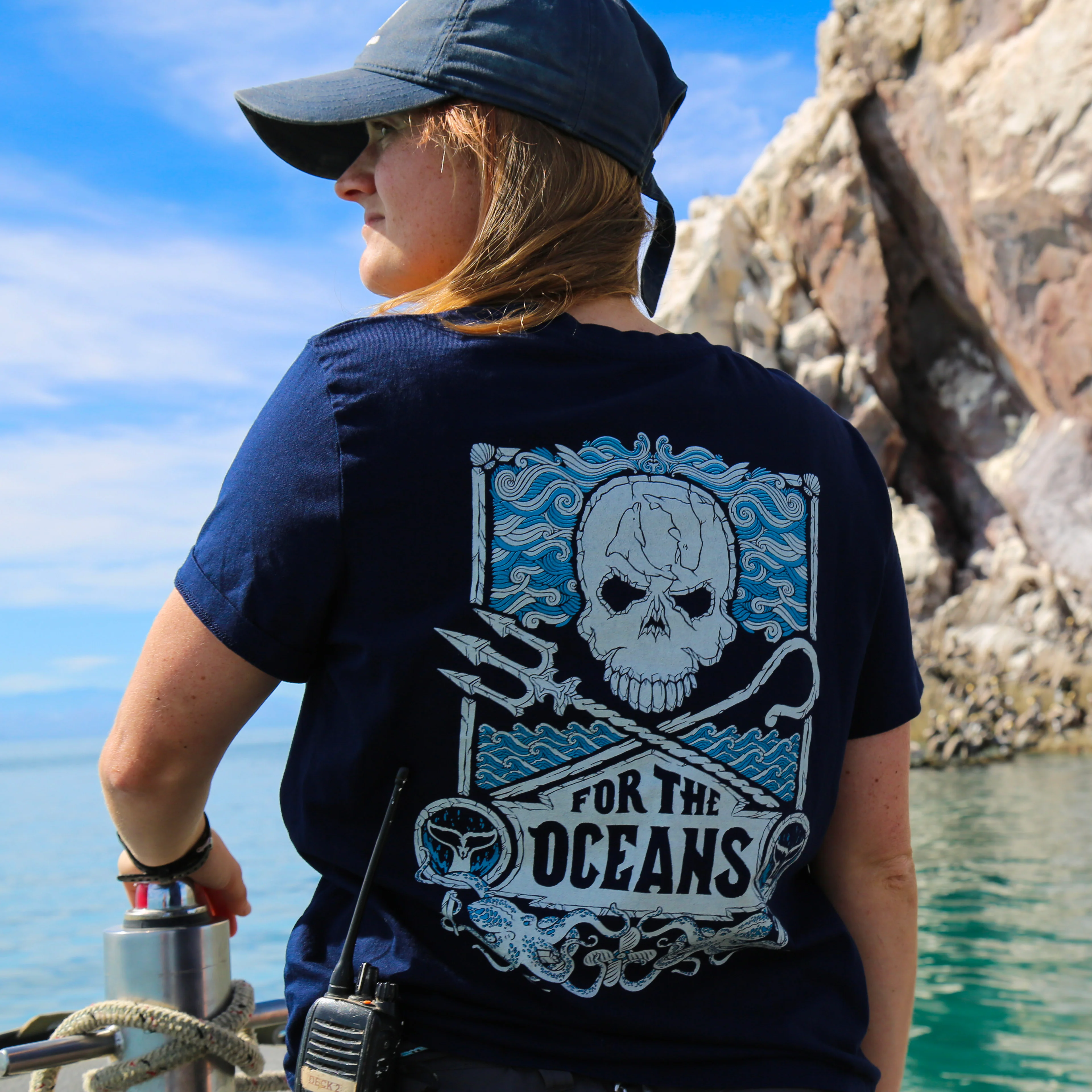 For the Oceans Jolly Roger Women's T-shirt - Image 2