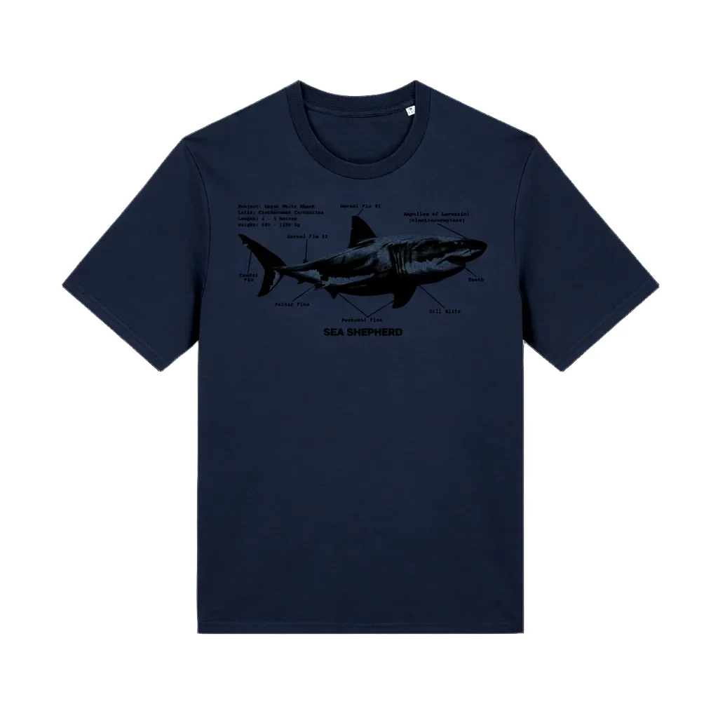 Great White Shark Oversized T-shirt - Image 4