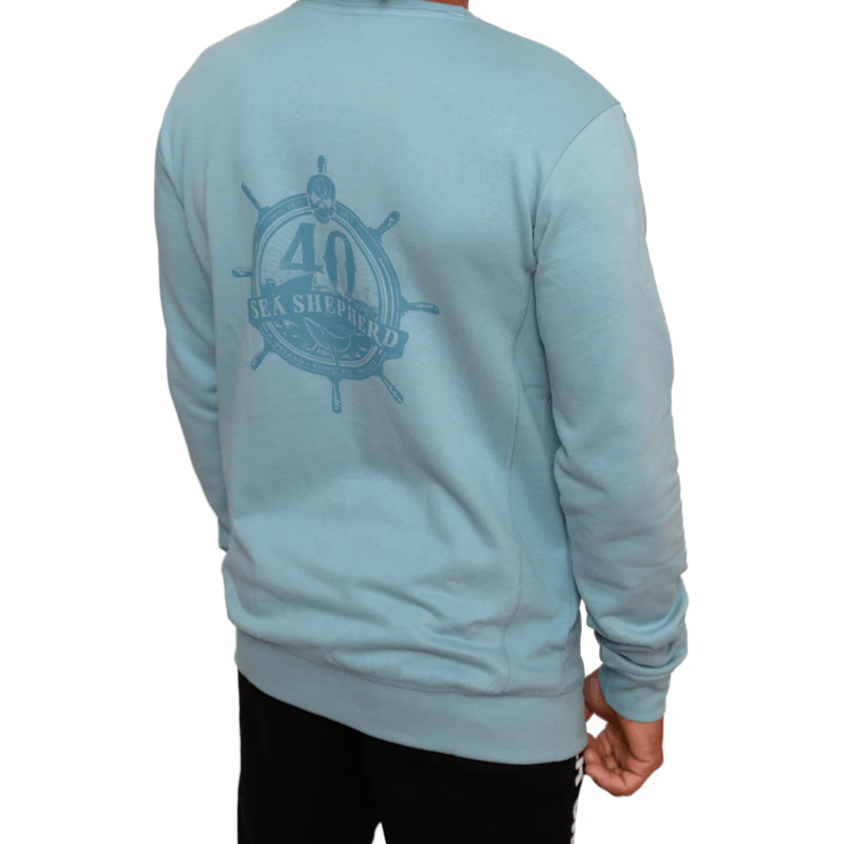 Men's Sea Shepherd Mint 40 Years Premium Fit Sweater