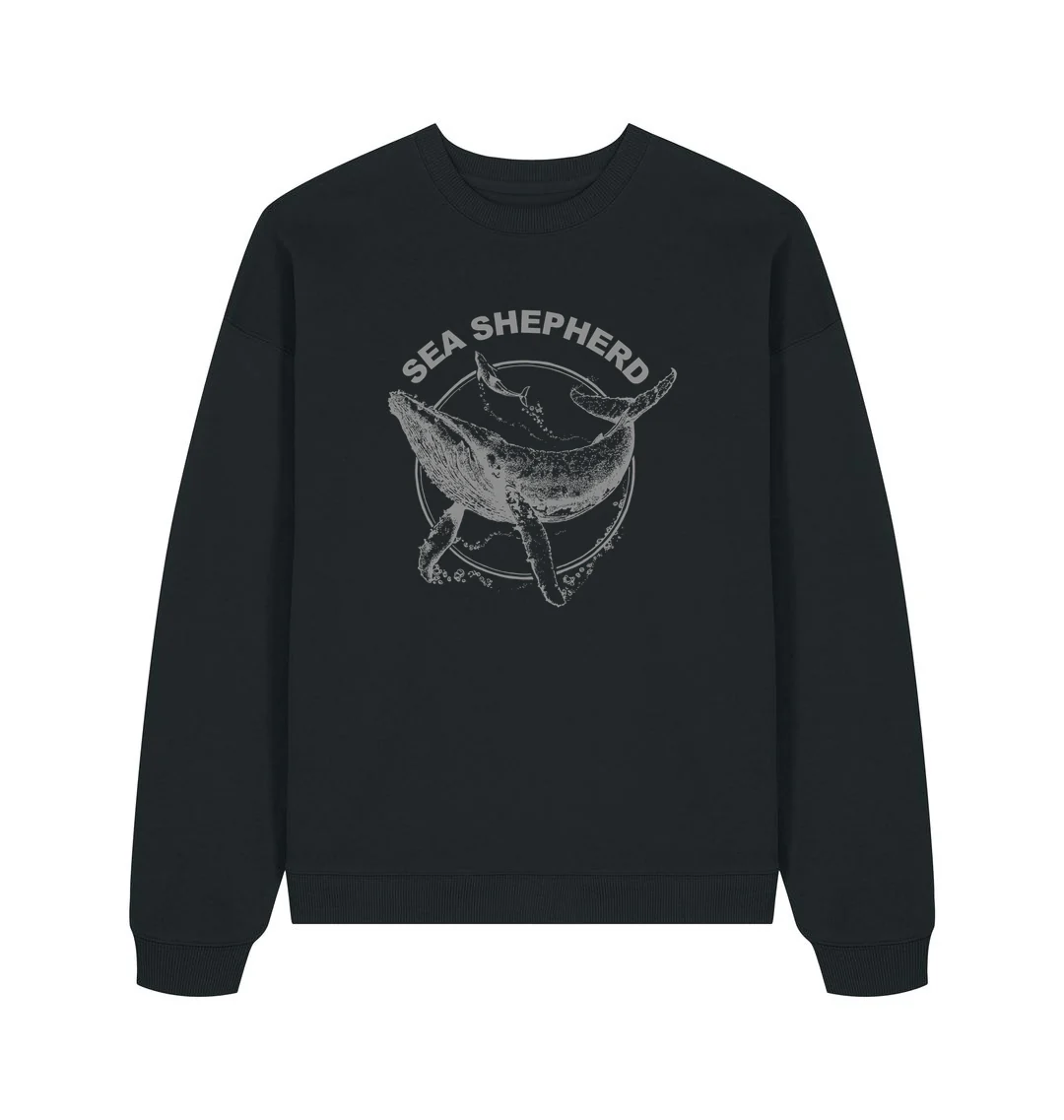 Sea Shepherd Grey Whale Oversized Crew Neck - Image 3