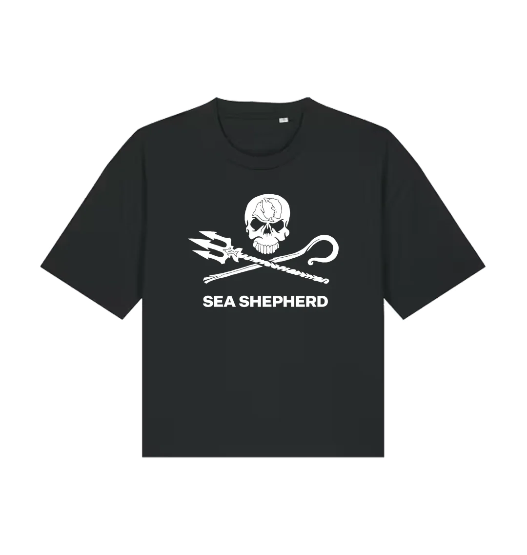 Sea Shepherd Jolly Roger Boxy T-shirt - Image 3