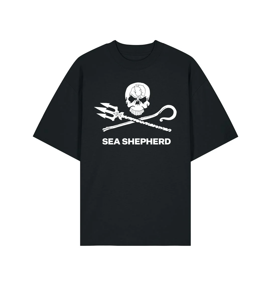 Sea Shepherd Jolly Roger Oversized T-shirt - Image 3