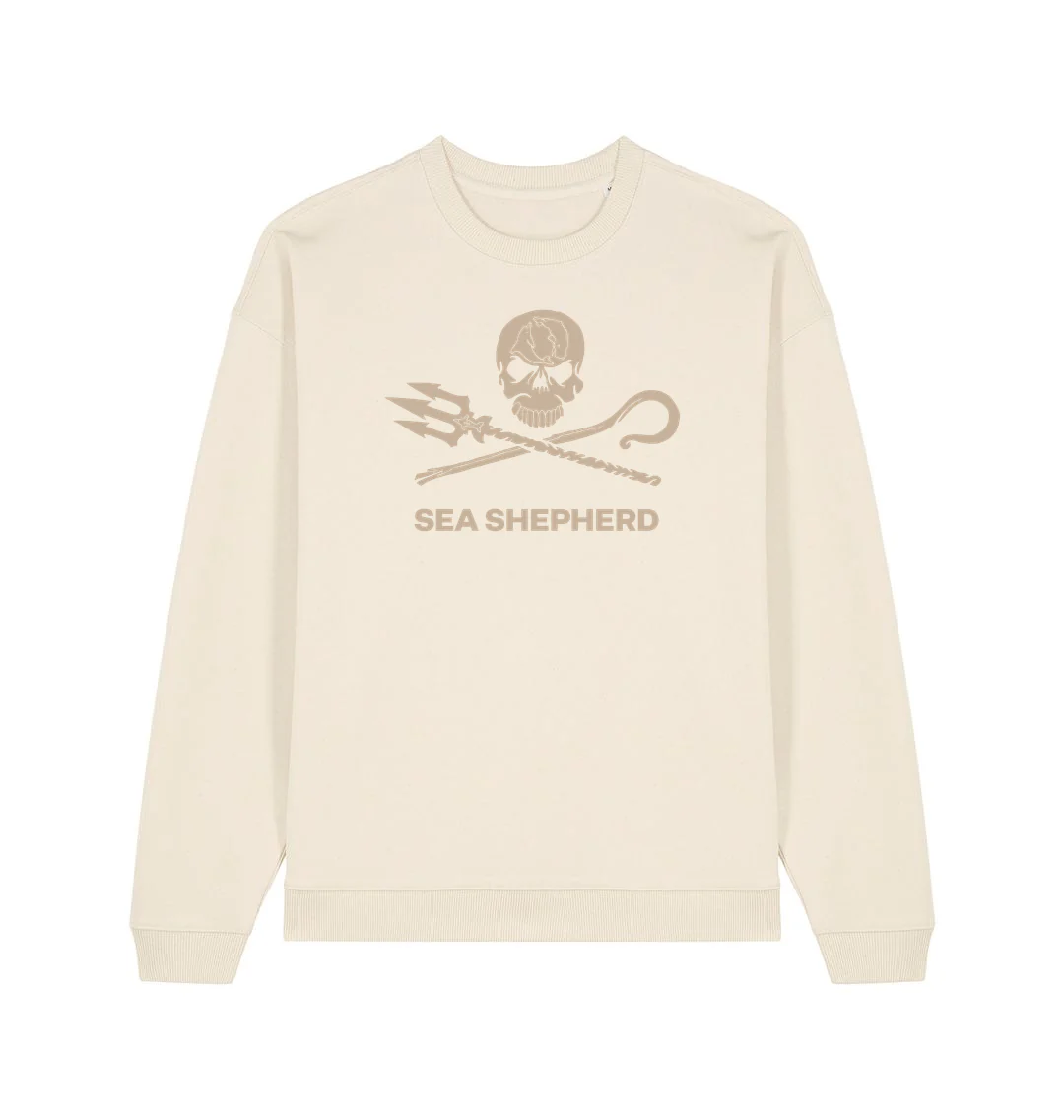 Sea Shepherd Oat Jolly Roger Oversized Crew Neck - Image 6