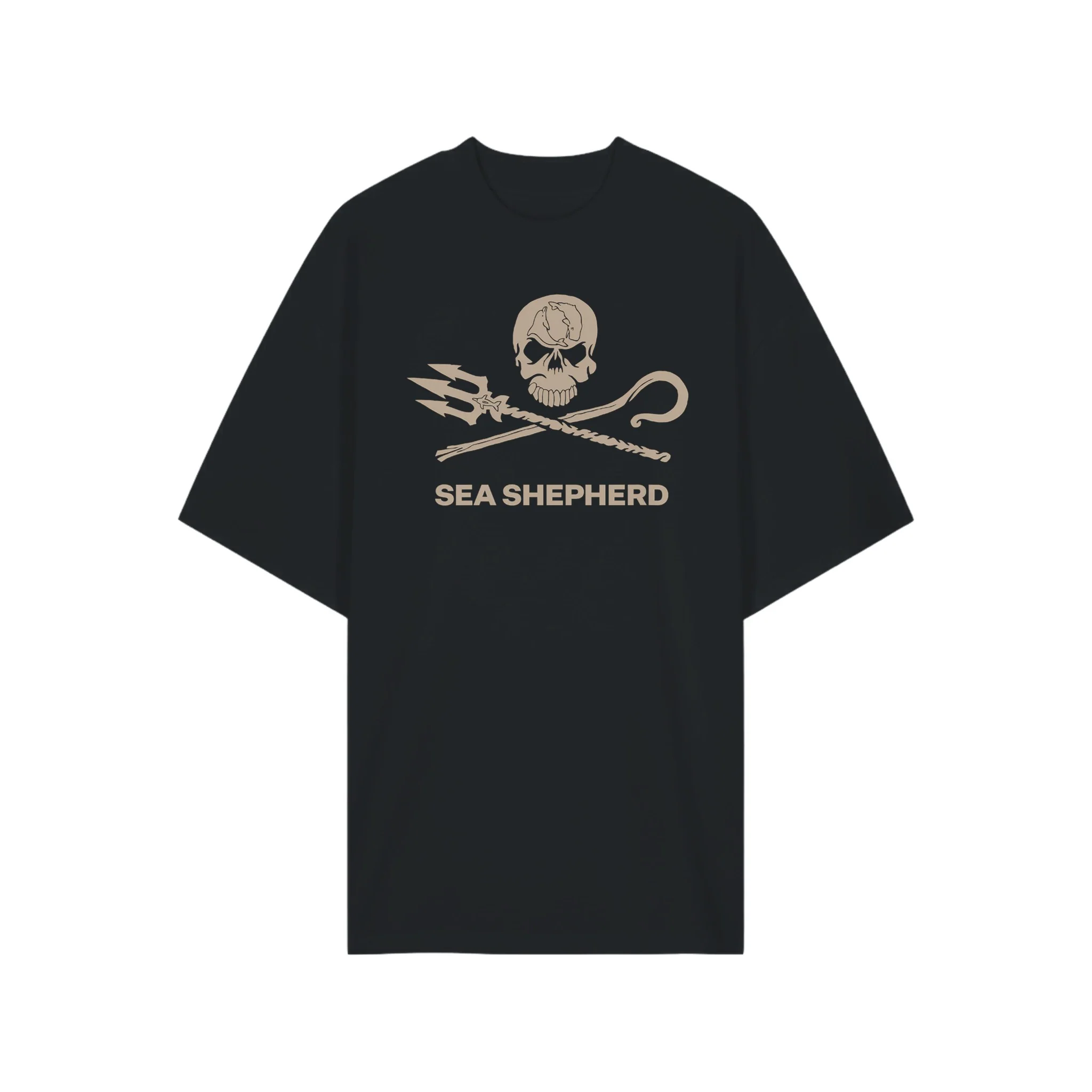 Sea Shepherd Oat Jolly Roger Oversized T-shirt - Image 2
