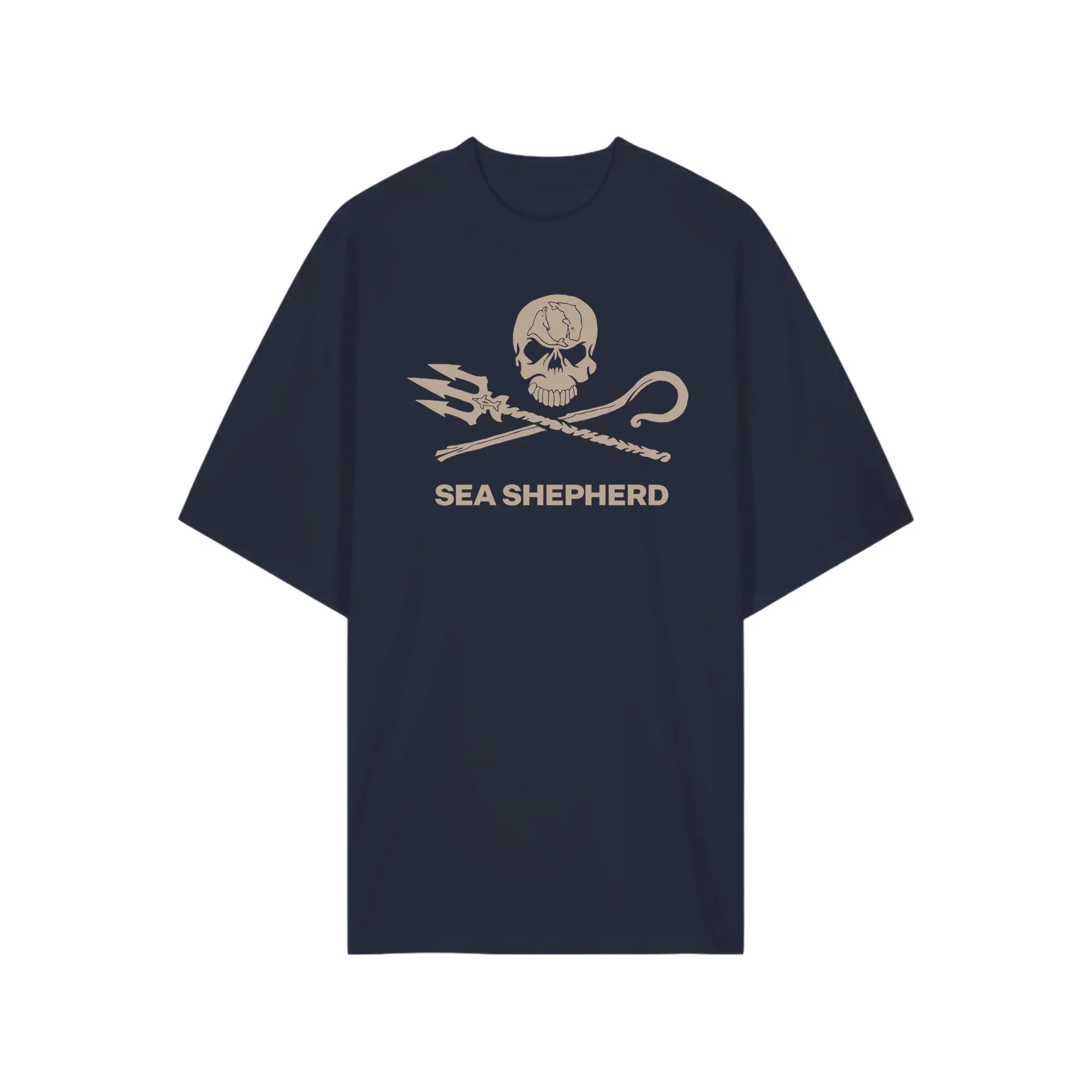 Sea Shepherd Oat Jolly Roger Oversized T-shirt - Image 3
