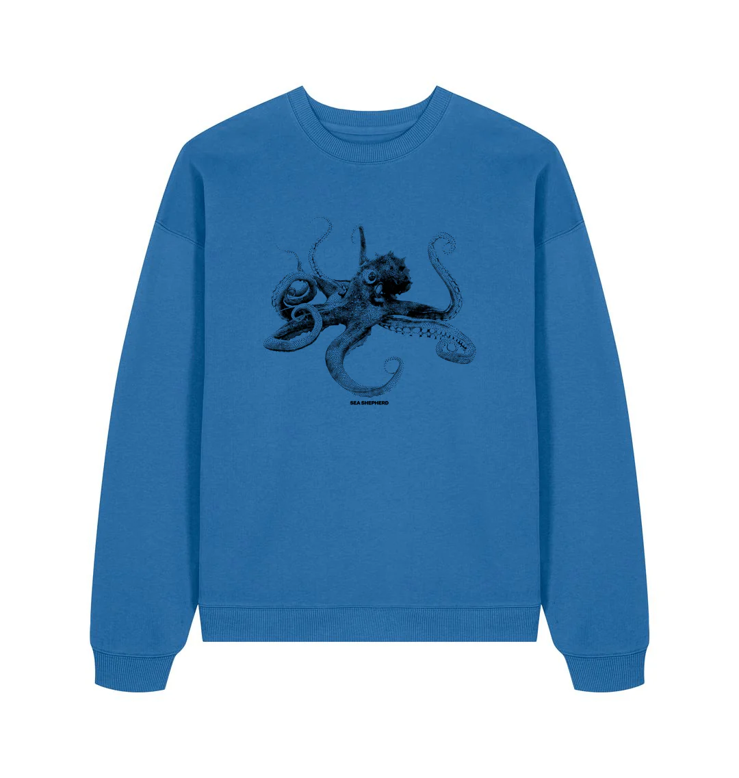Sea Shepherd Octopus Oversized Crew Neck - Image 3