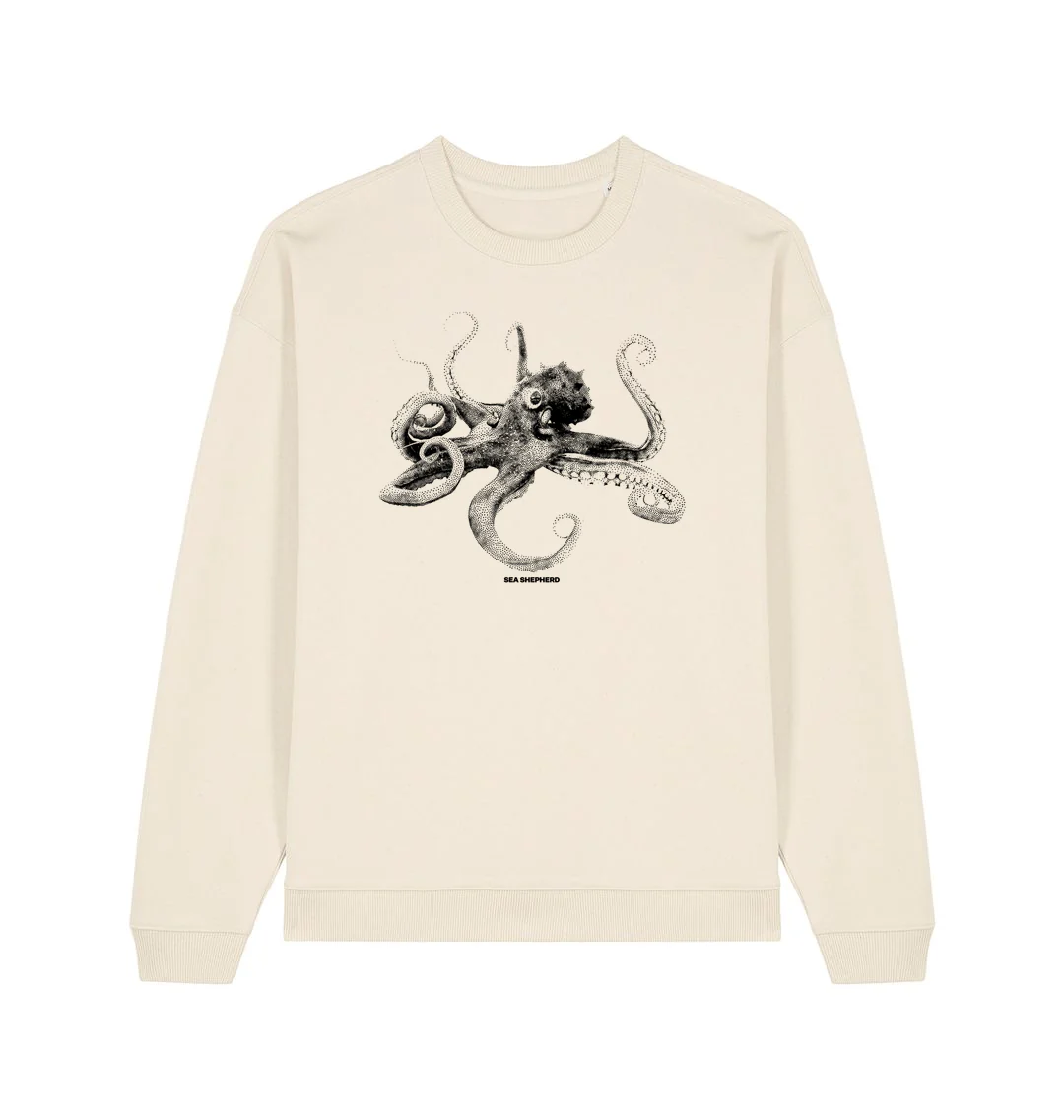 Sea Shepherd Octopus Oversized Crew Neck - Image 4