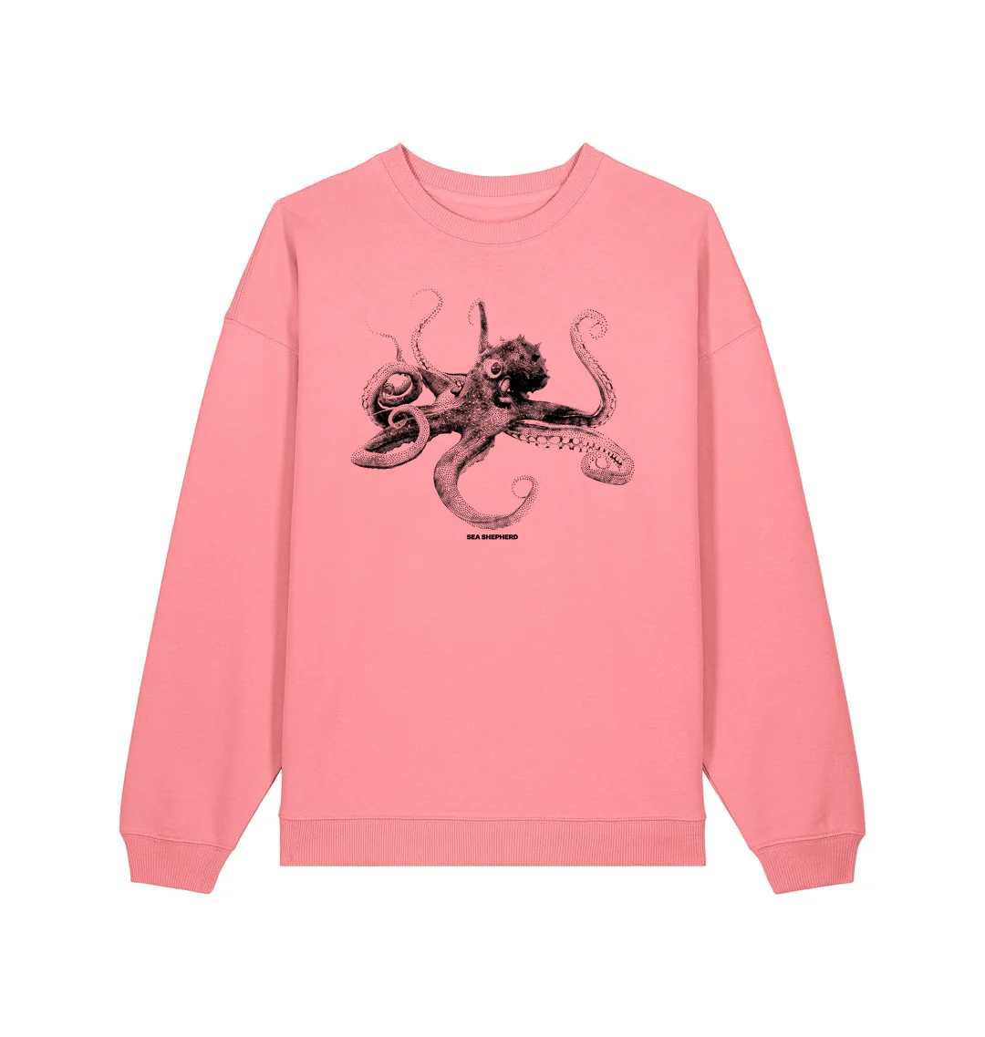 Sea Shepherd Octopus Oversized Crew Neck - Image 5
