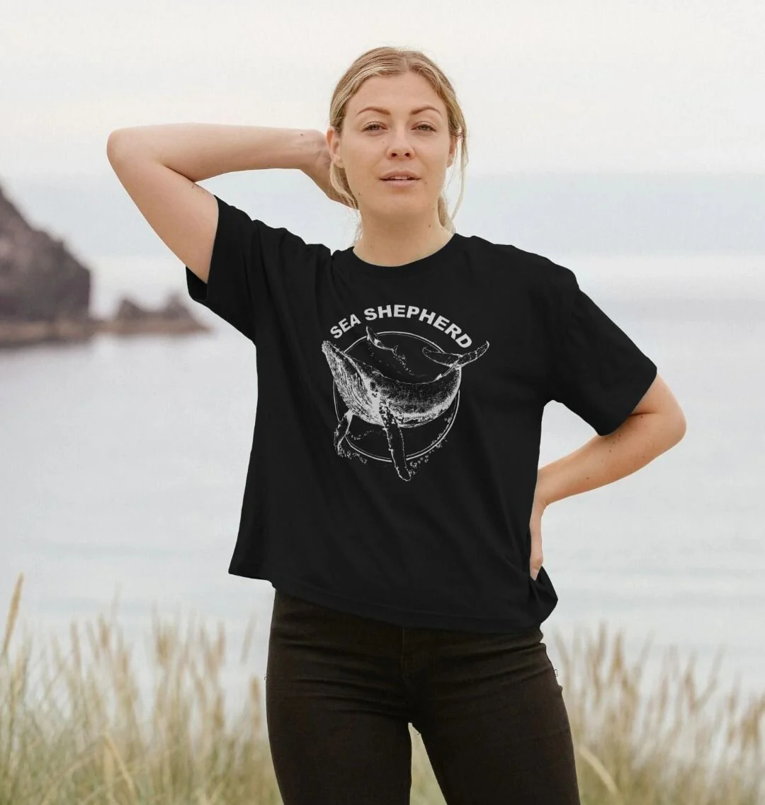 Sea Shepherd Whale Boxy T-shirt