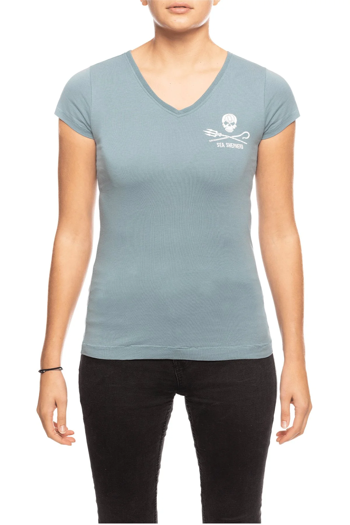 Women's Jolly Roger Seawater Premium Fit T Shirt - Image 3