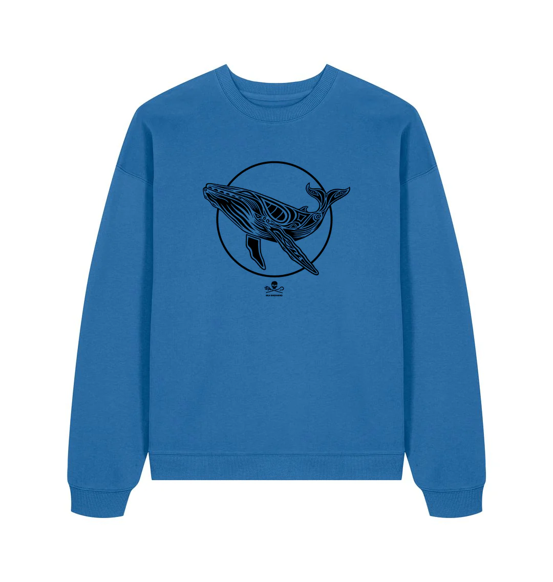 Tribal Whale Oversized Crew Neck - Image 4