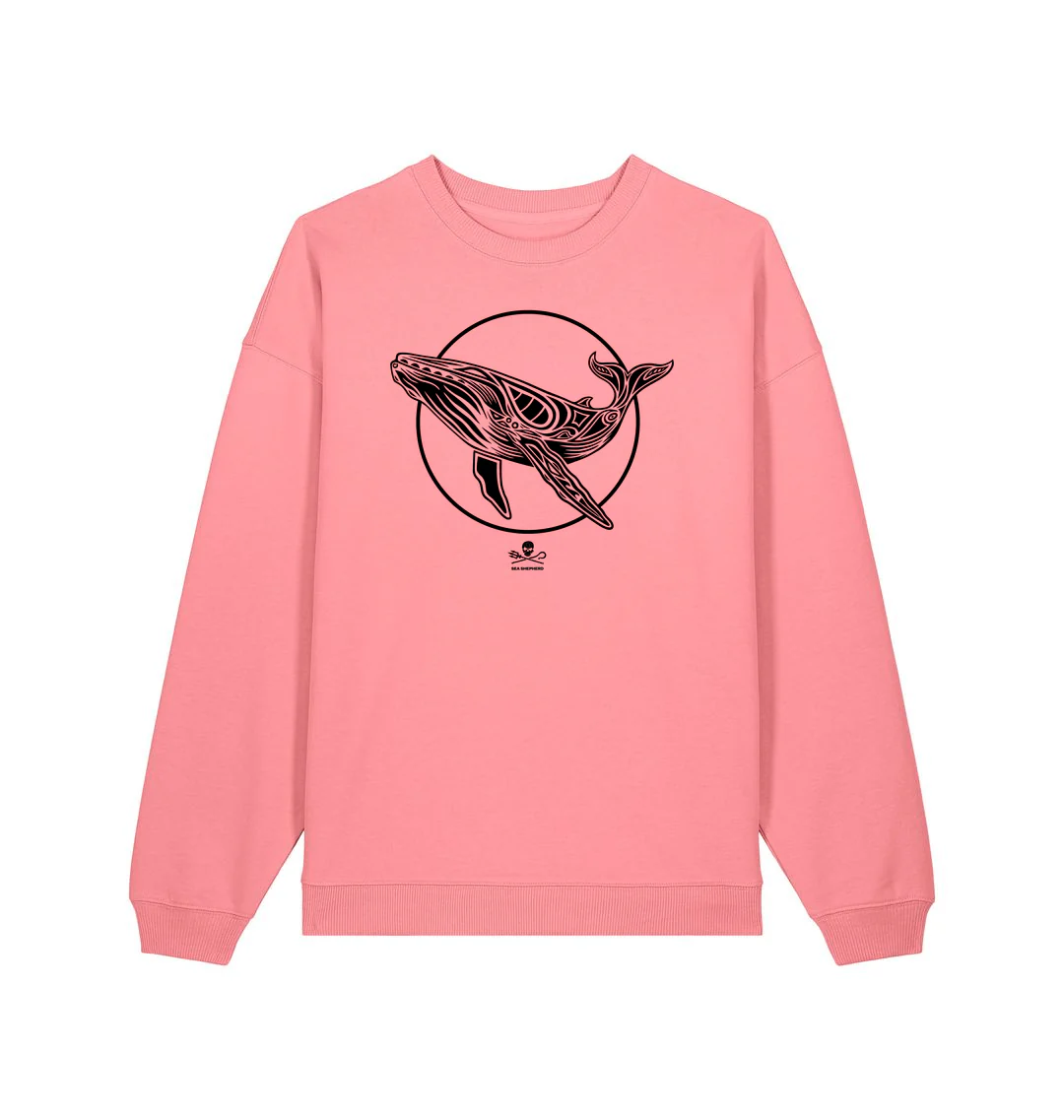 Tribal Whale Oversized Crew Neck - Image 5