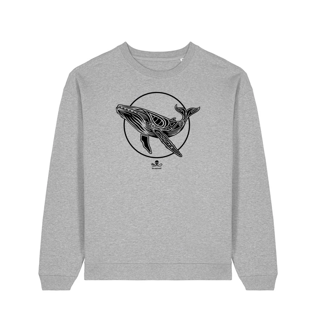 Tribal Whale Oversized Crew Neck - Image 6