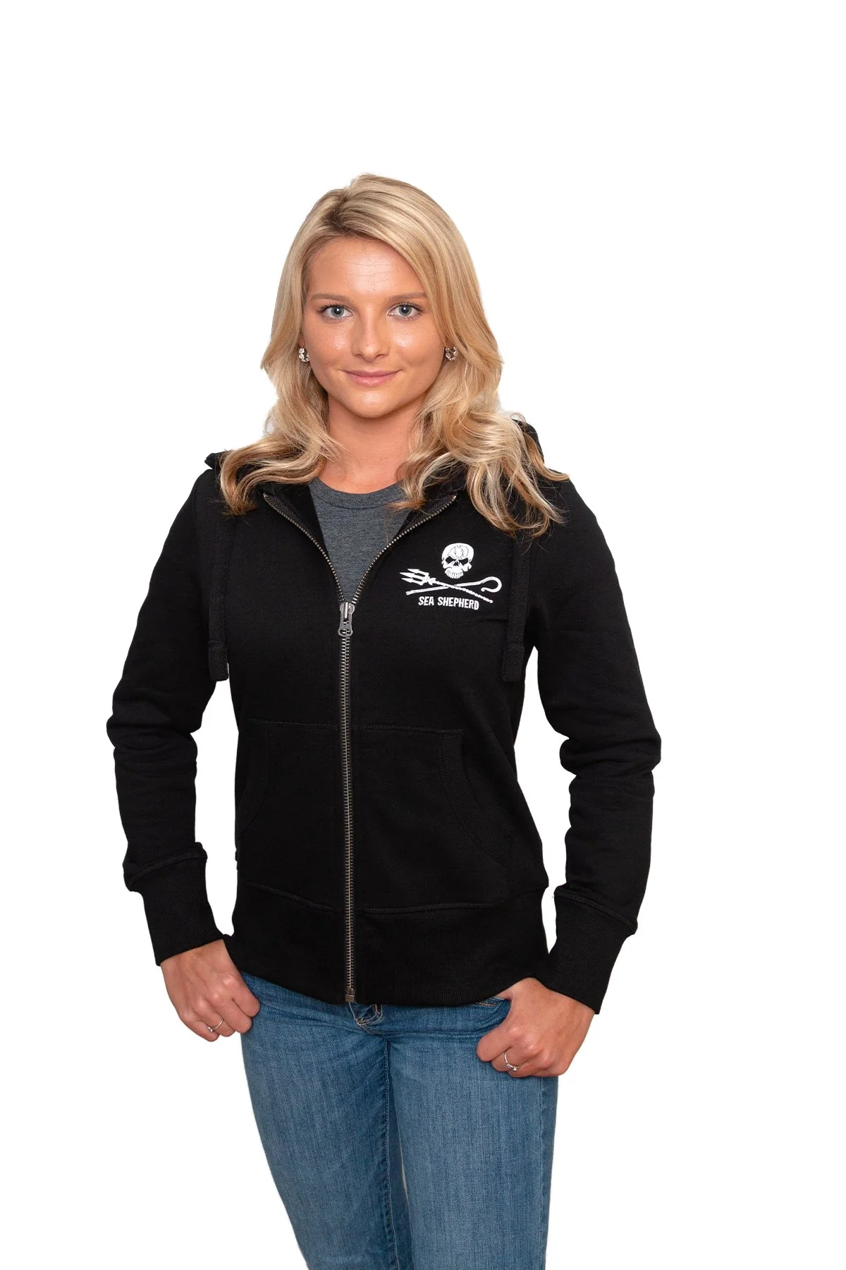 Women's Jolly Roger Premium Fit Sweatjacket - Image 2